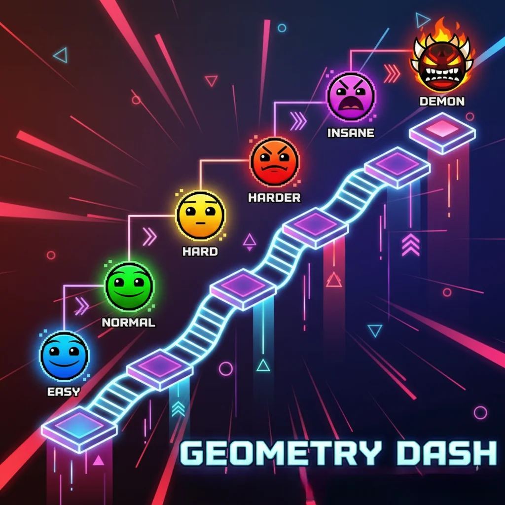 Geometry Dash Difficulty Levels Explained Easy To Demon Guide 