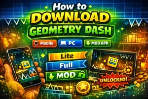 How to Download Geometry Dash on Mobile PC and MOD APK