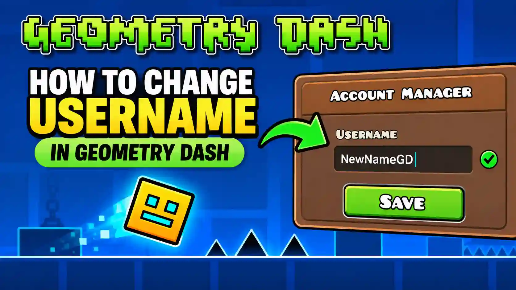 How to change username in Geometry Dash using Account Manager