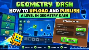 How to upload and publish a level in Geometry Dash